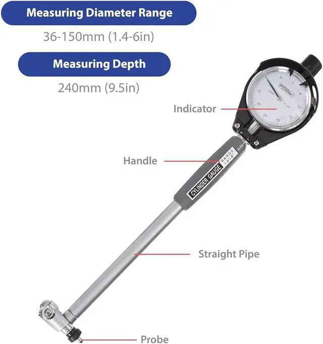 Alt view image 4 of 7 - 52-646-400-0 , Extender Dial Bore Gage Kit with 1.4-6" Measuring Range