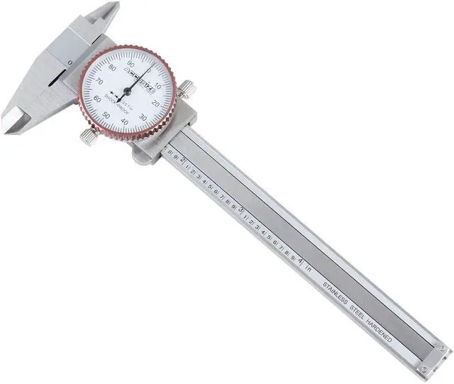 Alt view image 3 of 7 - Industrial Tools 0-4 inch by 0.001 inch Precision Dial Caliper, Stainless Steel, in Fitted Box, P920-S214