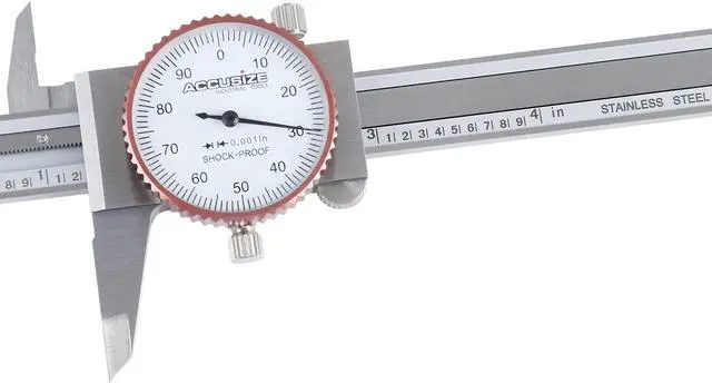 Alt view image 6 of 7 - Industrial Tools 0-4 inch by 0.001 inch Precision Dial Caliper, Stainless Steel, in Fitted Box, P920-S214