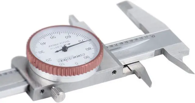 Alt view image 7 of 7 - Industrial Tools 0-4 inch by 0.001 inch Precision Dial Caliper, Stainless Steel, in Fitted Box, P920-S214