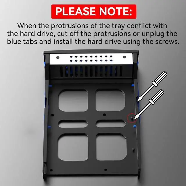 Alt view image 6 of 7 - 4 Bay Hard Drive Enclosure with Cooling Fan for 2.5/3.5&" SATA HDD/SSD with USB A/C 3.0eSATA Cable, 3.5 Hard Drive Reader Supports 72TB Capacity(NO RAID/NAS)