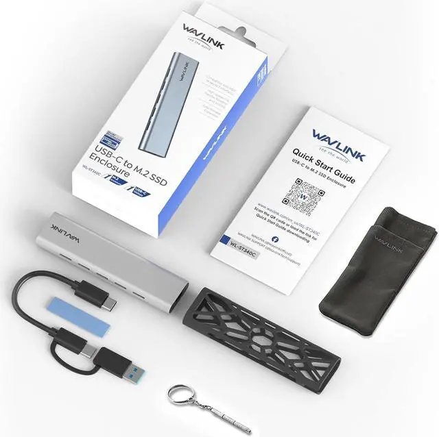 Alt view image 6 of 7 - 40Gbps M.2 NVMe SSD Enclosure, Tool-Free Installation, NVMe Enclosure for MacBook Compatible with Thunderbolt 4/3/USB4/3.2/3.1/3.0/2.0, Support SSD Size 2230/2242/2260/2280 B+M/M-Key, Max 8TB