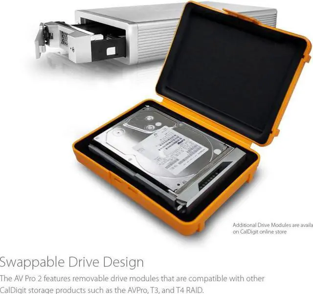 Alt view image 5 of 7 - AV Pro 2 Storage Hub USB C External Hard Drive - Charge up to 30W, Compatible with USB-C and Thunderbolt Type-C Computers (0TB Enclosure Kit)