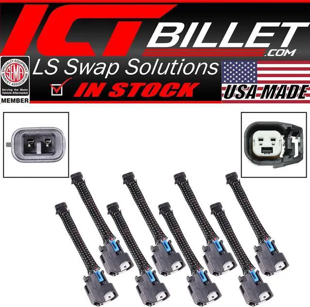 Alt view image 3 of 7 - Wire Harness Adapter Compatible with Mini Delphi Multec 2 Harness to USCAR EV6 Fuel Injector OEM Tooling, Connector, Lock, Seals, & Terminals WAINJ32