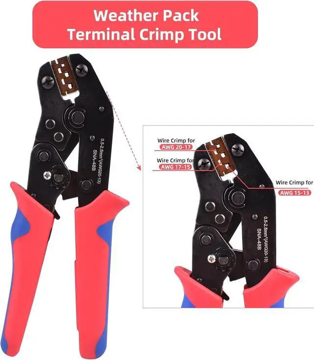 Alt view image 2 of 7 - 174Pcs 12 Kits DT Connector Kit With Ratcheting Wire Crimper for Deutsch Connector, 2 3 4 6 8 12 Pin Connectors Automotive Electrical Connectors With Size 16 Stamped Contacts IP68 Waterproof