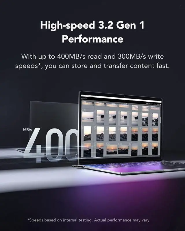 Alt view image 7 of 7 - 128GB JumpDrive Fingerprint F35 PRO USB 3.2 Gen 1 Flash Drive, Up to 400/300 MB/s Read/Write, Storage Expansion and Backup, 256-bit AES & Fingerprint Encryption (LJDF35P128G-RNBNG)