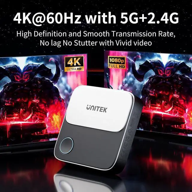 Alt view image 2 of 7 - Wireless Hdmi Display Dongle Adapter - Screen Mirroring Receiver 2.4G/5G 4K TV Casting Device Screen Mirroring Adapter/Extender for Streaming Video to Monitor from Mac iOS Android Windows