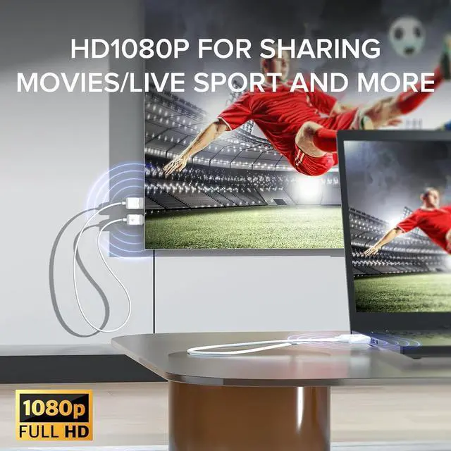 Alt view image 4 of 7 - Wireless HDMI Transmitter and Receiver, 1080p Wireless HDMI, Plug and Play, for Streaming Video and Audio from Laptop/PC/Projector to Display