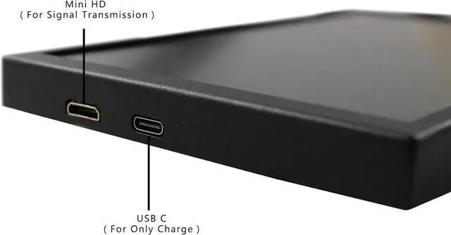 Alt view image 7 of 7 - 8 Inch Small Mini LCD Monitor 1280x800 IPS Screen Display for PC Case DIY Building/Laptop/Computer with Mini HD-MI Video Input