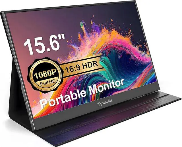 Main image of Portable Monitor for Laptop 15.6inch, Laptop Monitor Extender 1080P FHD USB C Plug&Play, HDMI HDR IPS Gaming Monitor, External Monitor for Laptop PC Mac Phone PS4 Xbox Switch