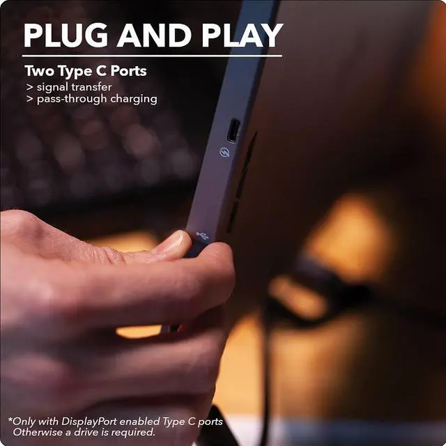 Alt view image 4 of 7 - Mobile Pixels Geminos (2 x 24 inch) IPS Dual Stacked Computer Monitors with 65W USB-C Charging, 1080P Webcam&Speakers, All-Inclusive Workstation PC Monitor, USB-A/USB-C/HDMI, Ergo Design(2 Monitors)