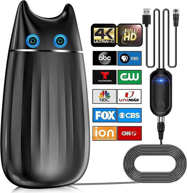 Main image of 1100 Miles Range TV Antenna, Strongest Digital TV Antenna for Smart TV Indoor with Amplifier and Signal Booster, HD Antenna for TV Indoor Support 8K 4K 1080P for Smart/Older TVs - 36ft Coax Cable