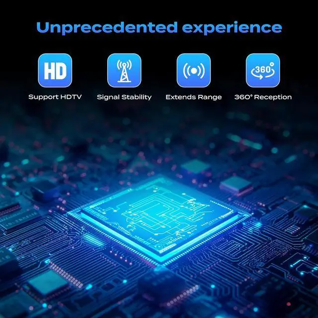 Alt view image 3 of 7 - Tv Antenna for Smart TV Indoor, HD TV Antenna Indoor for Local Channels, TV Indoor/Outdoor Suitable for Various Regions, Television Antenna Perfect 1k Miles Long Range Reception for 4k 1080p.