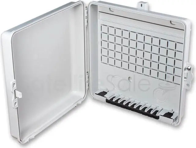 Main image of Weatherproof Junction Box Heavy Duty Enclosure 12x12x3 Inches UV-Rated Thermoplastic Alloy Made in USA