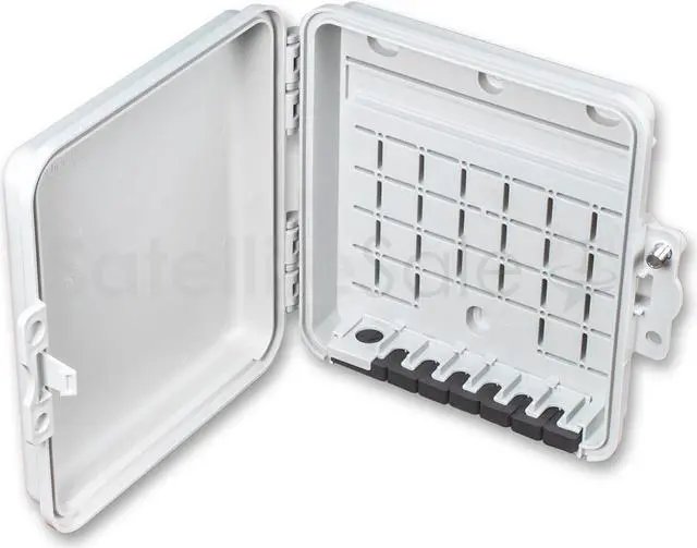 Alt view image 5 of 7 - Weatherproof Junction Box Heavy Duty Enclosure 12x12x3 Inches UV-Rated Thermoplastic Alloy Made in USA