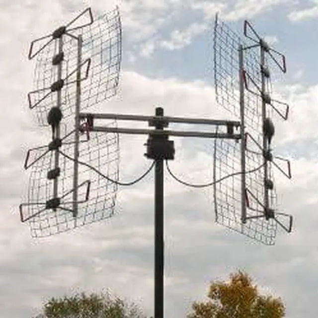 Alt view image 7 of 7 - 8-Element Bowtie UHF Outdoor HDTV Antenna, Multi-Directional, 70+ Mile Range, 4K 8K UHD NEXTGEN TV  w/All-Weather Mounting Hardware