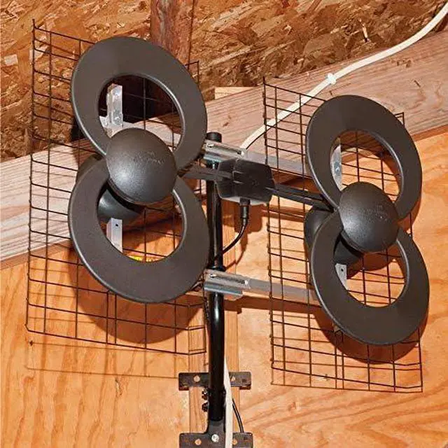 Alt view image 7 of 7 - ClearStream 4 UHF Indoor Outdoor TV Antenna, Multi-Directional, 70+ Mile Range, 4K 8K UHD, NEXTGEN TV  w/20-inch Mast, Reflectors