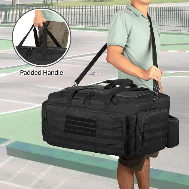 Alt view image 5 of 7 - RC Car Bag for 1/8 and 1/10 Car, RC Carry Case Compatible with Traxxas 1/8 Car, Multi-Pockets to Store Tools and Other Accessories, Adjustable Shoulder Strap for Easy Carrying (Patent Design)