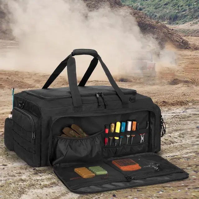 Alt view image 7 of 7 - RC Car Bag for 1/8 and 1/10 Car, RC Carry Case Compatible with Traxxas 1/8 Car, Multi-Pockets to Store Tools and Other Accessories, Adjustable Shoulder Strap for Easy Carrying (Patent Design)