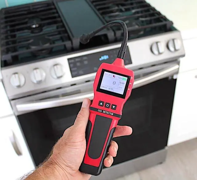 Alt view image 2 of 6 - Leak Detector by Forensics | 0-10,000ppm | Water, Dust & Explosion Proof | Li-Ion Battery | Natural Gas, Propane, Methane & Combustibles | RED Color