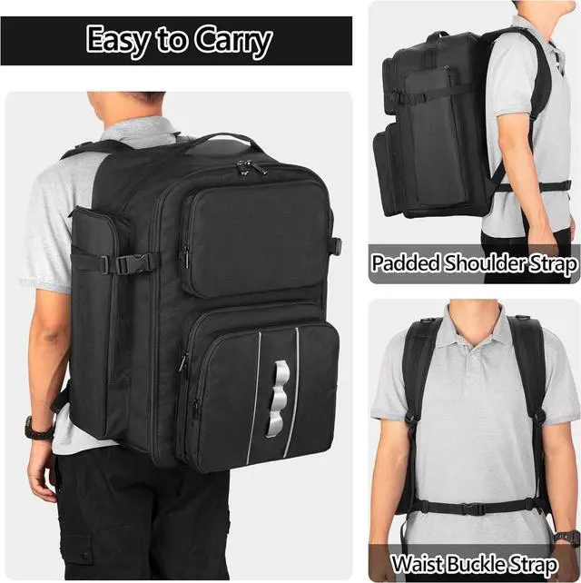 Alt view image 5 of 7 - RC Backpack for 1/10 Car, RC Storage Bag with Multi Pockets for Tools and Other Accessories, Easy Carrying with Adjustable Shoulder Strap (Patent Design)