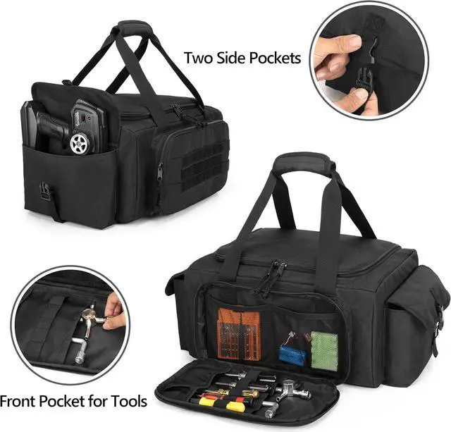 Alt view image 3 of 7 - RC Storage Bag for 1/14, 1/16 and 1/18 Car, RC Carry Case with Tool pockets for Easy Storage and Transport (Patent Design)