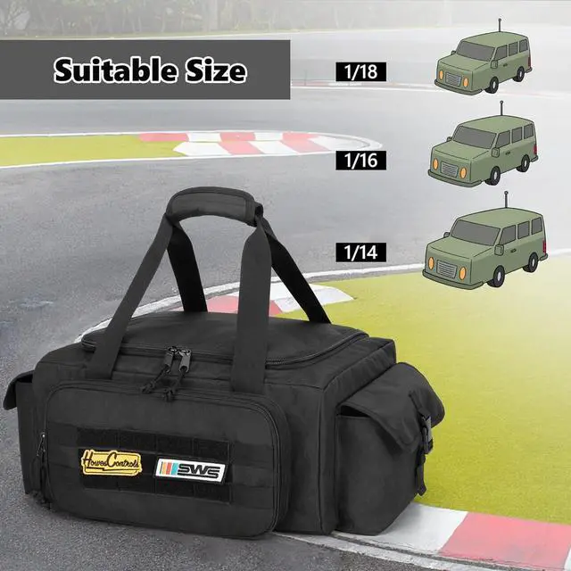 Alt view image 4 of 7 - RC Storage Bag for 1/14, 1/16 and 1/18 Car, RC Carry Case with Tool pockets for Easy Storage and Transport (Patent Design)