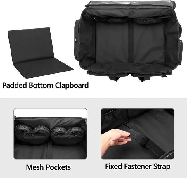 Alt view image 2 of 7 - RC Storage Bag for 1/8 and 1/10 Car, RC Carrying Case with Bottom Solid Clapboard for Support and Multi-Pockets for RC Tools (Patent Design)
