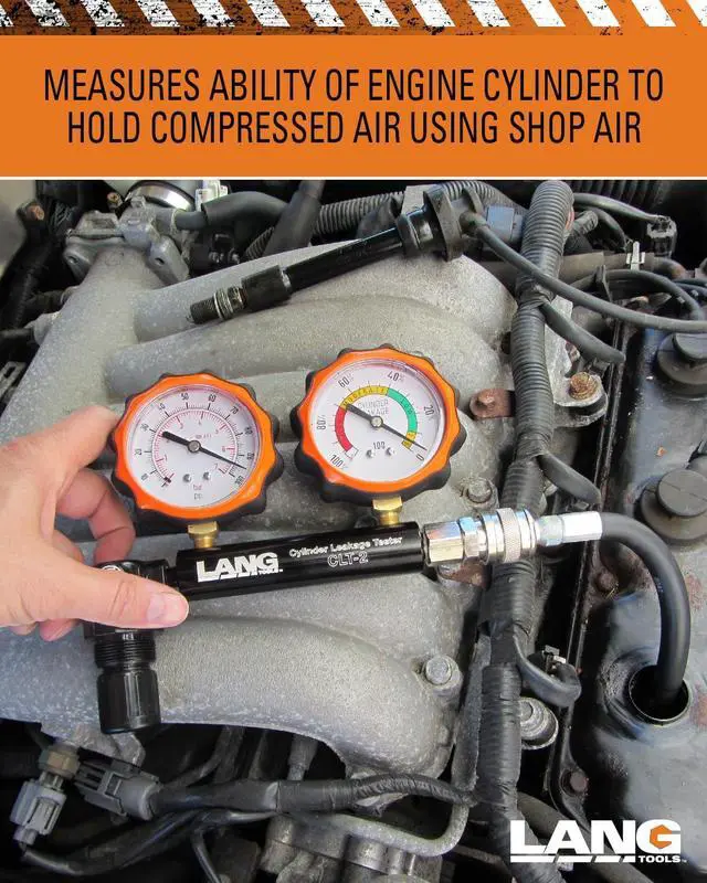 Alt view image 6 of 6 - CLT-2 100 PSI Cylinder Leakage Tester with 2 Gauges, One Size