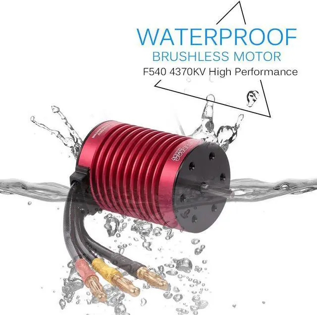 Alt view image 7 of 7 - Surpass Hobby Waterproof F540 4370KV RC Car Brushless Motor with Brushless 45A ESC for 1/10 Scale RC Car Truck Indispensable Accessory for Modification Enthusiasts