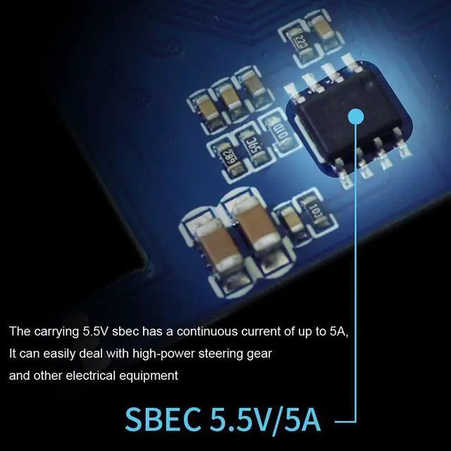 Alt view image 5 of 7 - 90A Waterproof Brushless ESC Electronic Speed Controller with 5.5V/5A BEC and XT90 4.0mm Banana Head Connector for Model Ship RC Boat