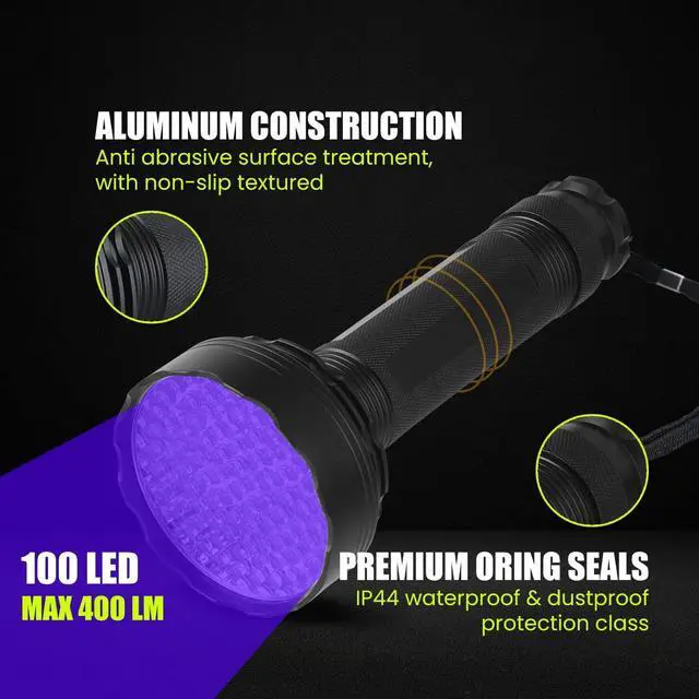 Alt view image 4 of 7 - AC Leak Detector Kit Automotive, Refrigerant Freon Leak Detector with AC UV Light and Protective Glasses, LB01