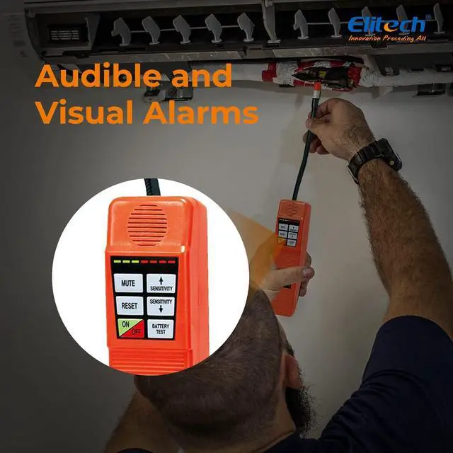 Alt view image 3 of 7 - CPU-1G HVAC Leak Detector Halogen Gas Tester HVAC Refrigerant AC Sniffer R22 R410A R134A