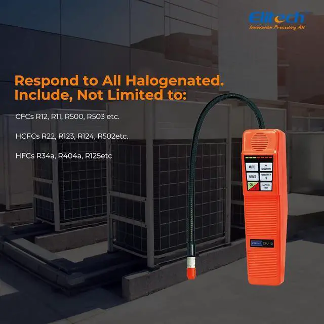 Alt view image 5 of 7 - CPU-1G HVAC Leak Detector Halogen Gas Tester HVAC Refrigerant AC Sniffer R22 R410A R134A
