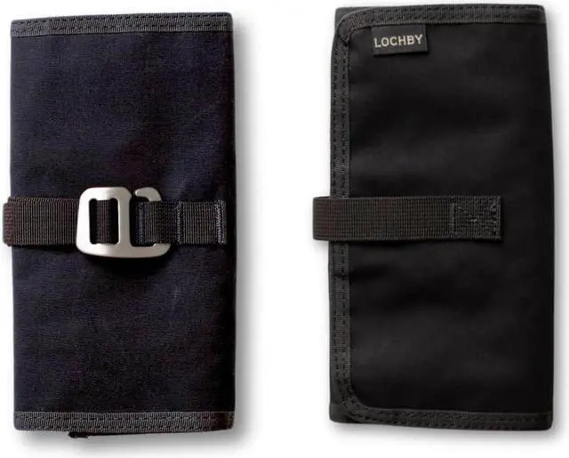 Alt view image 2 of 7 - Electronic Organizer | EDC Roll-Up Tool Bag for Pen Lovers & Tech | Multi-Pocket with Elastic Loops for Pens, Cables, External Hard Drives | Stylish Waxed Canvas & Durable Aluminum Hooks