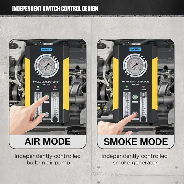 Alt view image 6 of 7 - Smoke Leak Detector Tester EVAP Smoke Machine with Dual Mode