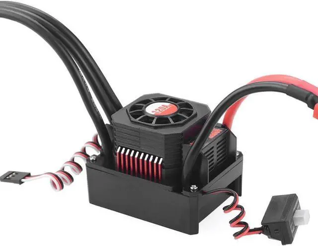 Alt view image 6 of 7 - 120A Brushless ESC Waterproof Electric Speed Controller for 1/8 1/10 RC Truck Off-Road Car