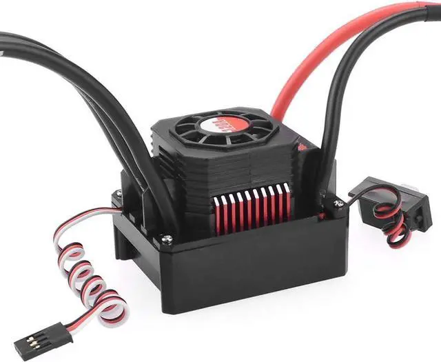 Alt view image 7 of 7 - 120A Brushless ESC Waterproof Electric Speed Controller for 1/8 1/10 RC Truck Off-Road Car