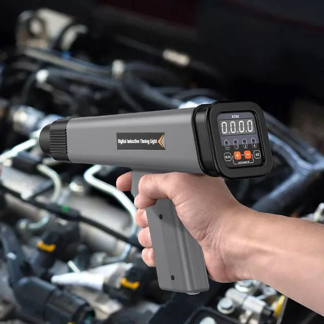 Alt view image 6 of 7 - KT60 Digital Timing Light, LED Display 12V Automotive Ignition Timing Light for 9V-16V Ignition System Strobe Lamp Detector, Portable Timing Check Auto Vehicle Motorcycle Marine Repair Tool