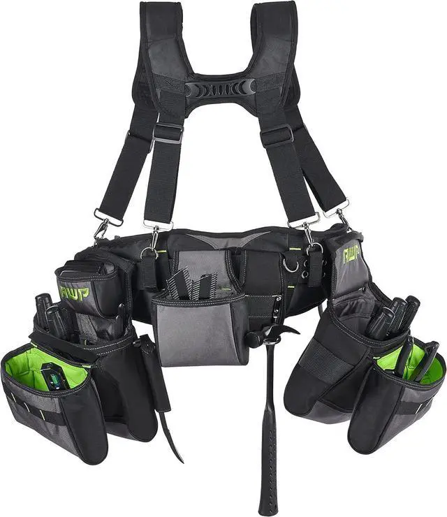Main image of TrapJaw Pro Framing Tool Rig with Spring-Loaded Technology, Premium Tool Belt, Fits Waists Up to 50 Inches,Black