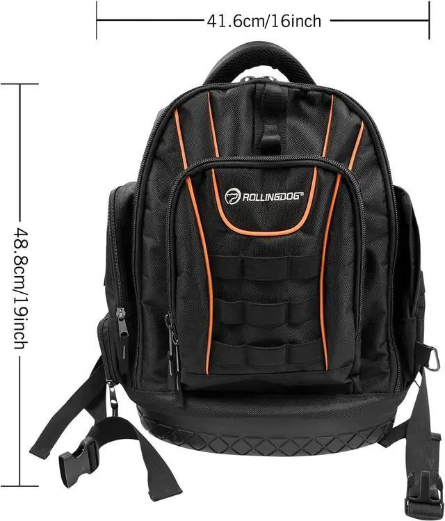 Alt view image 4 of 7 - Painter Backpack-Heavy Duty Tool Bag,Tool Backpack, Fits All the Painting and DIY Tool In,Easy to Carry Tool Organizers