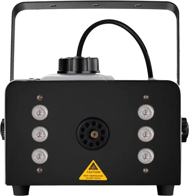 Alt view image 3 of 7 - 900W Fog Machine with 6 LED Lights and 12 Colorful Light Effects, 34 Fl Oz Large Capacity Smoke Machine with Wireless Remote Control, 4000 CFM Fog for Halloween, Outdoor Parties