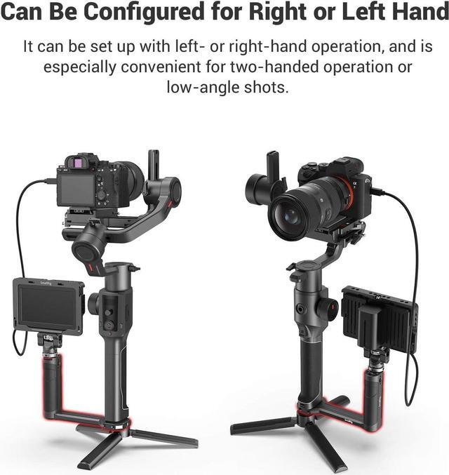 Alt view image 5 of 7 - Aluminum Side Handle Fits for DJI Ronin-S/SC/RS 2/RSC 2/RS 3/RS 3 Pro/RS 3 Mini/RS 4/RS 4 Pro & for ZHIYUN Crane 2S/2/V2 & for MOZA Air 2/AirCorss 2 Gimbals - 2786