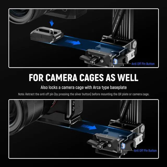 Alt view image 3 of 7 - Foldable V Mount Battery Plate with Arca Type Baseplate for PD Quick Release Plate DJI RS3 Pro Gimbal & Tripod, Easy DSLR Camera Video Rig Compatible with SmallRig V Lock Battery & Cage, PS013
