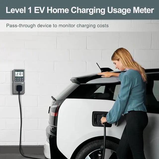 Alt view image 5 of 7 - PN2500 Professional NEMA 5-15 Wi-Fi Wireless Level 1 EV Charger Pass-Through Power Usage Monitor (60-240V, 25Amp)