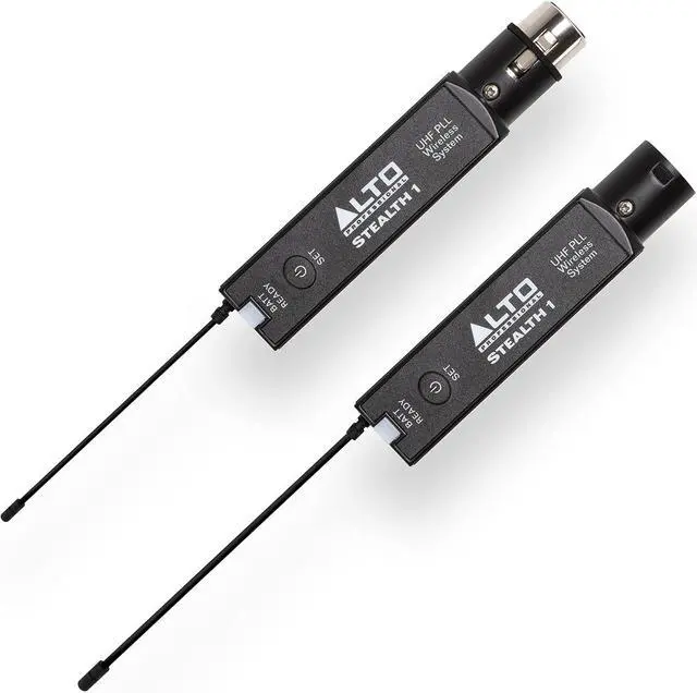 Main image of Mono UHF XLR Wireless Audio System, Transmitter and Receiver for Powered Speakers, Mixers and Dynamic Microphones,black