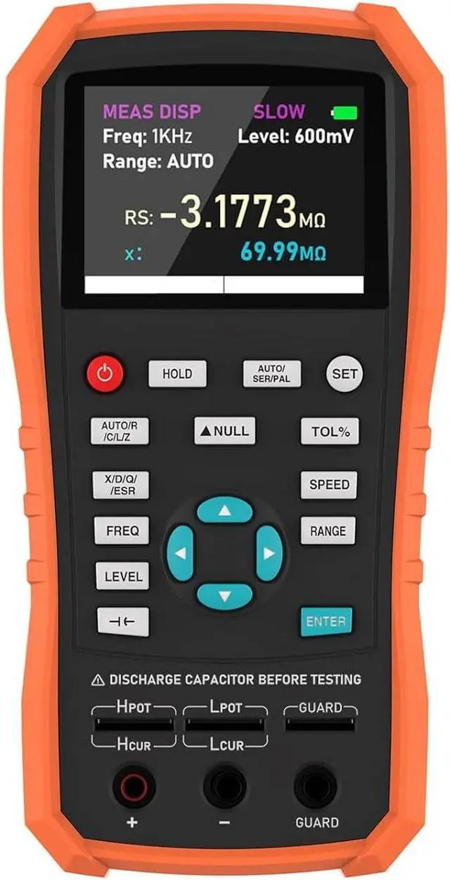 Alt view image 6 of 7 - LCR Meter 100Hz-100KHz, 0.2% Accuracy, Digital Bridge Multimeter for Capacitance, Inductance, Resistance Testing, with ESR Calibration Ideal for Engineers and Technicians (4080)