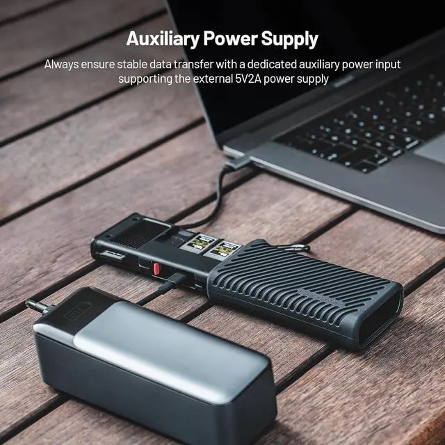 Alt view image 7 of 7 - Createmate CFexpress Type B Card Reader Case USB 3.2 Gen 2 10Gbps SD Card Reader for Photographers