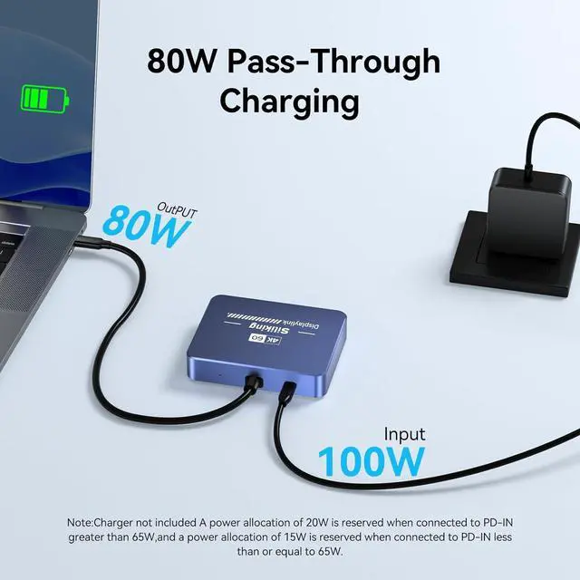 Alt view image 5 of 6 - USB-C to Triple Laptop Docking Stations  4K 60Hz DisplayLink Solution for  Mac M1/M2/M3 Compatible with Thunderbolt MacBook and iMac Driver Required