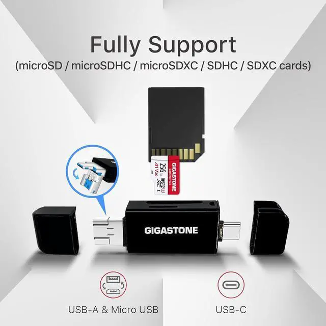 Alt view image 2 of 6 - 1TB SD Card with USB Type C Card Reader, 4K Camera Pro, A1 V30 U3 SDXC Memory Card Compatible with  Nikon  Panasonic Digital Camera, with 1 Mini case